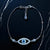Dazzling Evil Eye Diamond Bracelet in White Gold