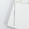 Elegant Sterling Silver Beaded Anklet – Dual Chain Design