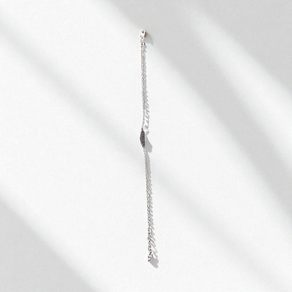 Whispering Feather Silver Bracelet