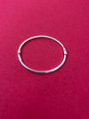 Sleek Sterling Silver Minimal kada