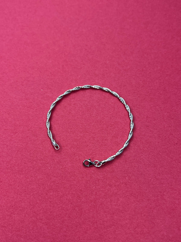 Twisted Textured Silver loose kada