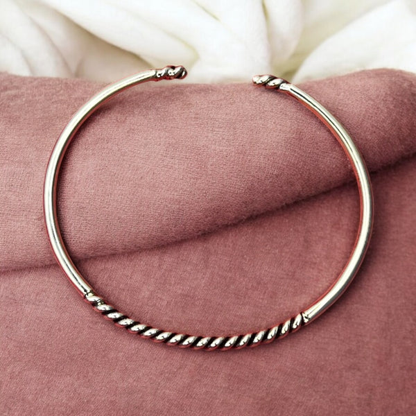 Twisted Elegance Sterling Silver Cuff
