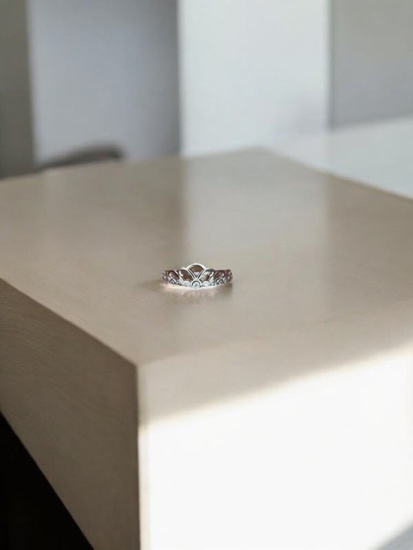 Regal Bloom Crown Ring