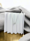 Radiant Solitaire Silver Pendant