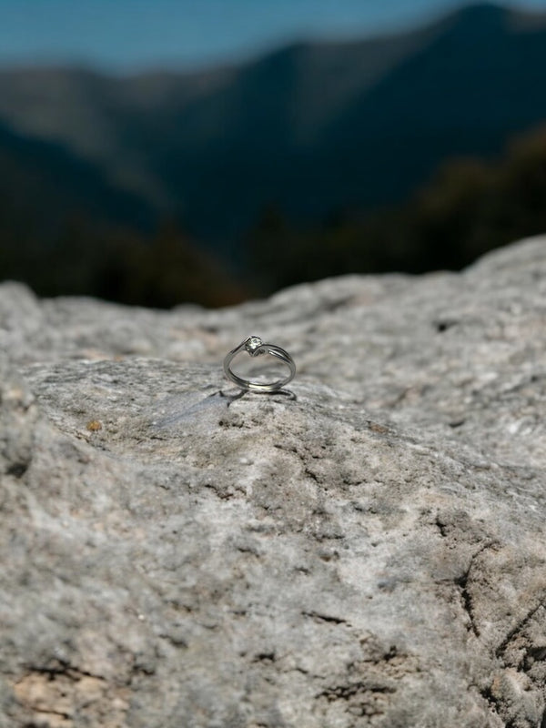 Alpine Spark Silver Ring