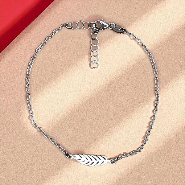 Whispering Feather Silver Bracelet