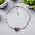 Sterling Silver Heart Charm Bracelet with Pearl Accents