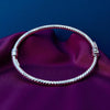 Textured Gleam Silver kada