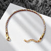 Elegant Tri-Color Braided Chain loose kada