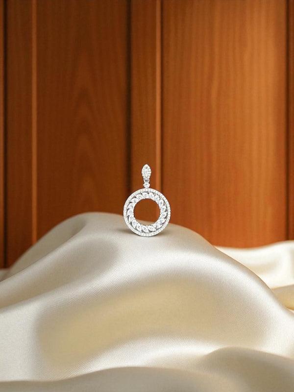 Eternal Elegance Circle Pendant in Sterling Silver