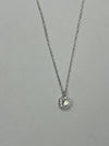 Radiant Halo Silver Pendant