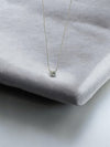 Radiant Solitaire Silver Pendant