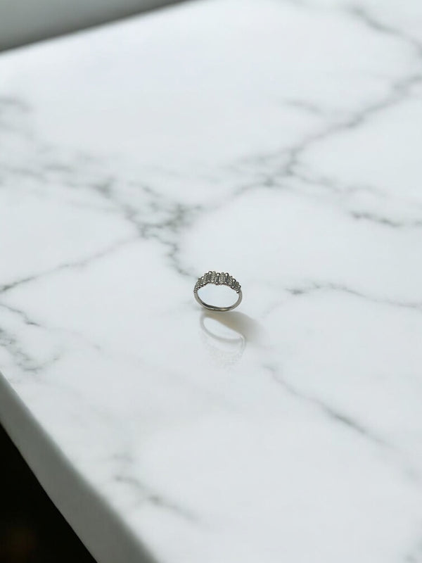 Radiant Skyline Silver Ring