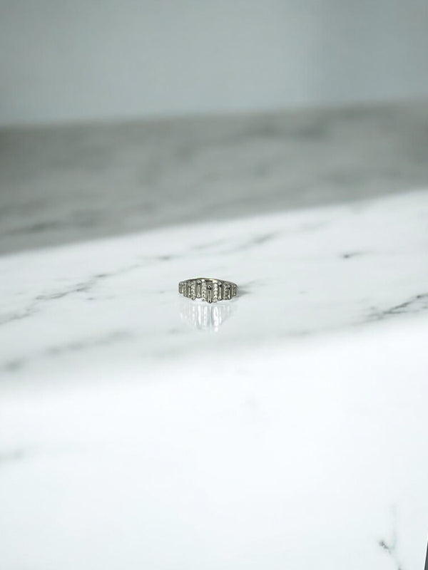 Radiant Skyline Silver Ring